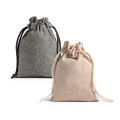 GIBRALTAR. Bolsa de regalo en algodón reciclado (70%) y poliéster (30% rPET) (140 g/m²)
