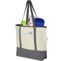 Bolsa Tote de algodón reciclado de 320 g/m² con cremallera de 10 l "Repose"