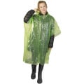 Poncho de lluvia desechable de material reciclado con bolsa de almacenamiento "Mayan" 