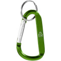 Llavero con mosquetón de aluminio reciclado RCS "Timor"