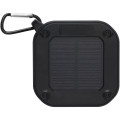 Altavoz solar Bluetooth IPX5 de 3W con mosquetón en plástico reciclado con certificación RCS "Solo" 