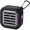 Altavoz solar Bluetooth IPX5 de 3W con mosquetón en plástico reciclado con certificación RCS "Solo" 