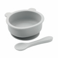 MYMEAL Bol silicona bebé con cuchara