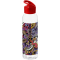 Botella de Tritan™ transparente con tapa de colores de 650 ml "Sky"