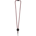 Lanyard bicolor con disco ajustable "Hagen"