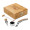 CABERNET. Set de vino suministrado en caja, fabricado en bambú, zinc y acero inoxidable