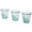 Juego de tres piezas de vidrio reciclado de 250ml Copa