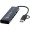 Hub USB 2.0 de aluminio reciclado con certificación RCS "Rise"
