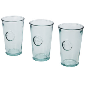 Juego de tres piezas  de vidrio reciclado de 300 ml Copa