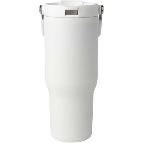 Vaso con aislamiento al vacío de cobre de acero inoxidable reciclado certificado RCS de 900 ml y con tapa de doble función "Bronx"