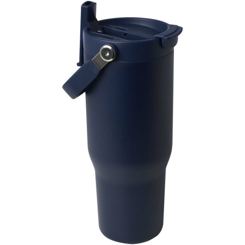 Vaso con aislamiento al vacío de cobre de acero inoxidable reciclado certificado RCS de 900 ml y con tapa de doble función "Bronx"