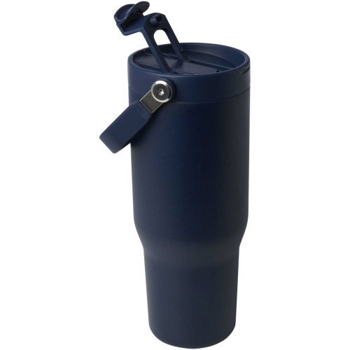 Vaso con aislamiento al vacío de cobre de acero inoxidable reciclado certificado RCS de 900 ml y con tapa de doble función "Bronx"