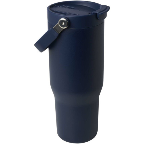 Vaso con aislamiento al vacío de cobre de acero inoxidable reciclado certificado RCS de 900 ml y con tapa de doble función "Bronx"