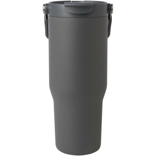 Vaso con aislamiento al vacío de cobre de acero inoxidable reciclado certificado RCS de 900 ml y con tapa de doble función "Bronx"