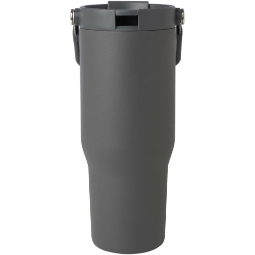 Vaso con aislamiento al vacío de cobre de acero inoxidable reciclado certificado RCS de 900 ml y con tapa de doble función "Bronx"