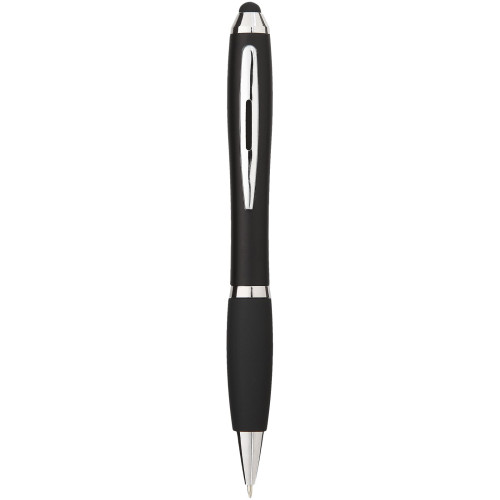 Bolígrafo stylus de color con empuñadura negra "Nash"