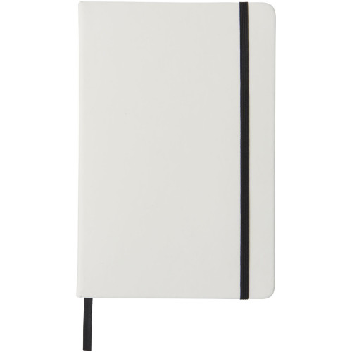 Libreta A5 blanca con cinta de color "Spectrum"