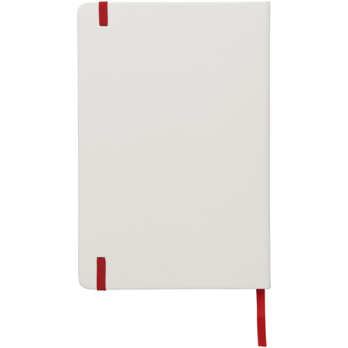 Libreta A5 blanca con cinta de color "Spectrum"