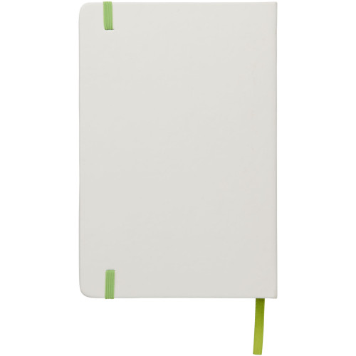 Libreta A5 blanca con cinta de color "Spectrum"