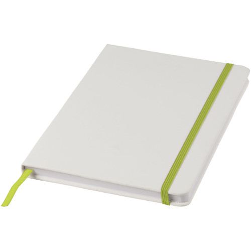 Libreta A5 blanca con cinta de color "Spectrum"