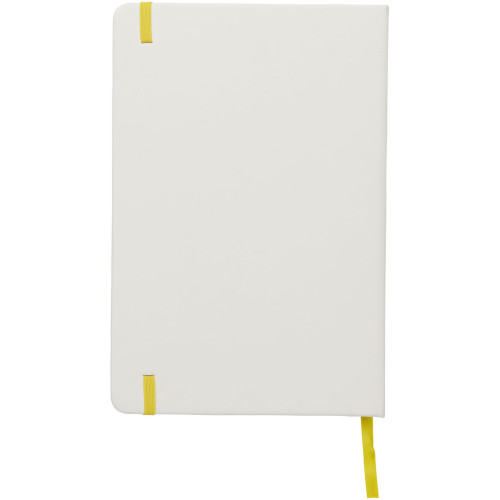 Libreta A5 blanca con cinta de color "Spectrum"