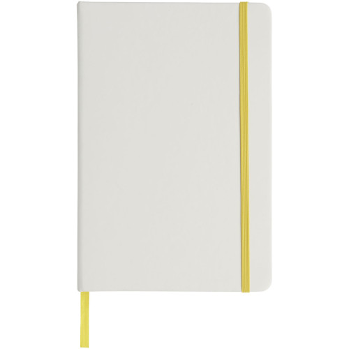 Libreta A5 blanca con cinta de color "Spectrum"