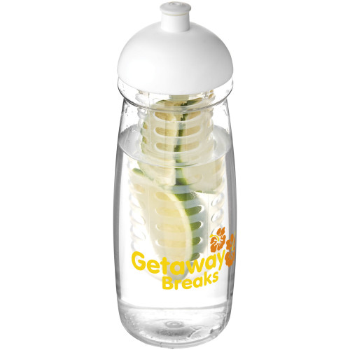 H2O Active® Pulse Bidón deportivo e infusor con Tapa Dome de 600 ml