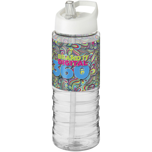 Bidón deportivo con tapa con boquilla de 750 ml H2O Active® "Treble "