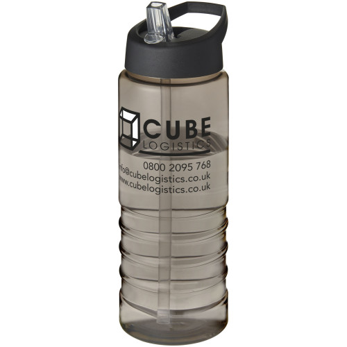 Bidón deportivo con tapa con boquilla de 750 ml H2O Active® "Treble "