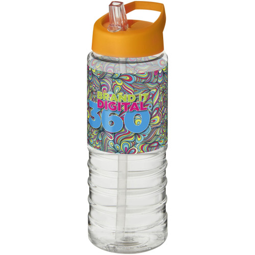 Bidón deportivo con tapa con boquilla de 750 ml H2O Active® "Treble "