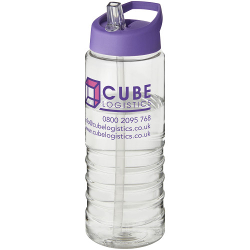 Bidón deportivo con tapa con boquilla de 750 ml H2O Active® "Treble "