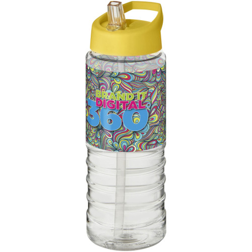 Bidón deportivo con tapa con boquilla de 750 ml H2O Active® "Treble "