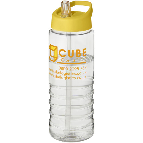 Bidón deportivo con tapa con boquilla de 750 ml H2O Active® "Treble "