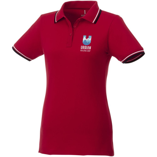 Polo con ribete de cuello contrastado para mujer "Fairfield"