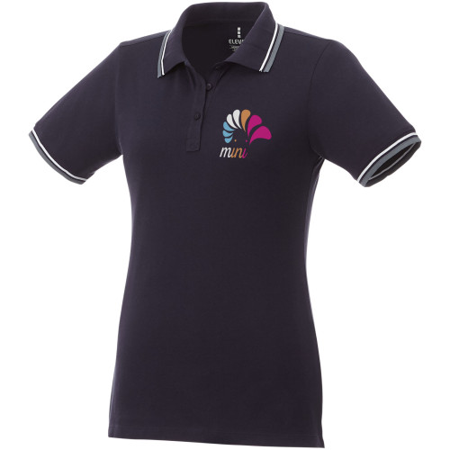 Polo con ribete de cuello contrastado para mujer "Fairfield"