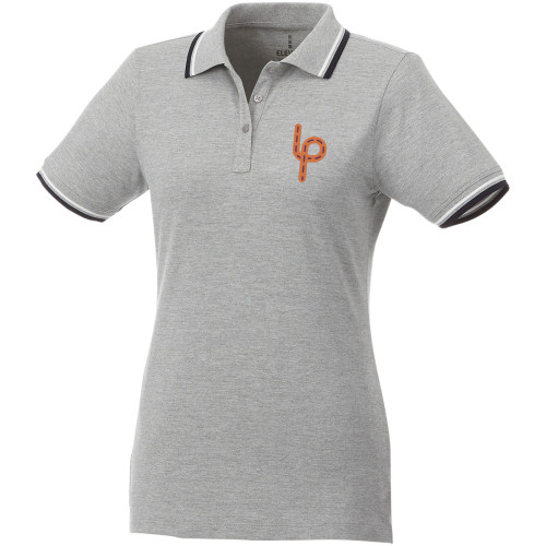 Polo con ribete de cuello contrastado para mujer "Fairfield"