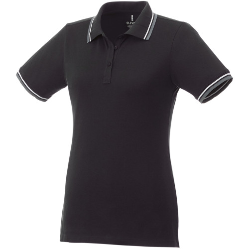 Polo con ribete de cuello contrastado para mujer "Fairfield"
