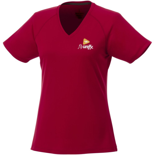 Camiseta de pico de manga corta Cool fit de mujer "Amery"