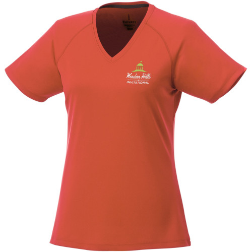 Camiseta de pico de manga corta Cool fit de mujer "Amery"