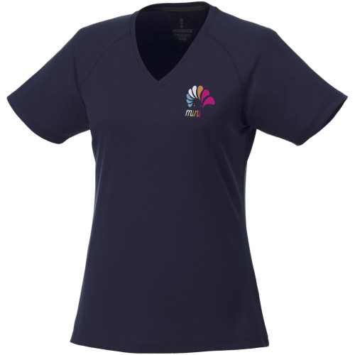 Camiseta de pico de manga corta Cool fit de mujer "Amery"