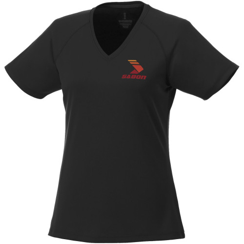 Camiseta de pico de manga corta Cool fit de mujer "Amery"