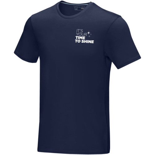 Camiseta orgánica GOTS de manga corta para hombre "Azurite"