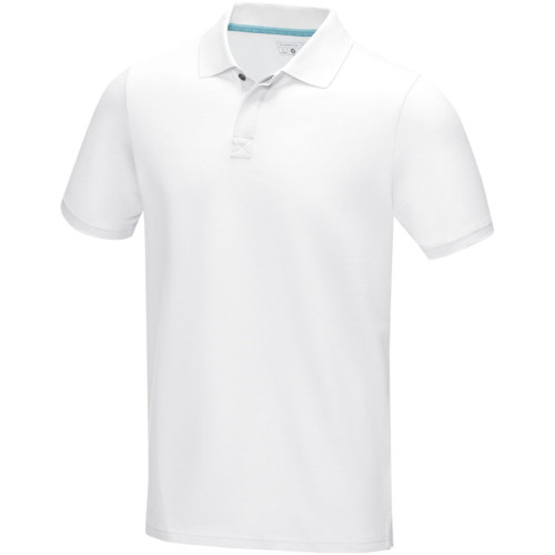 Polo orgánico de manga corta para hombre "Graphite"