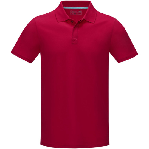 Polo orgánico de manga corta para hombre "Graphite"