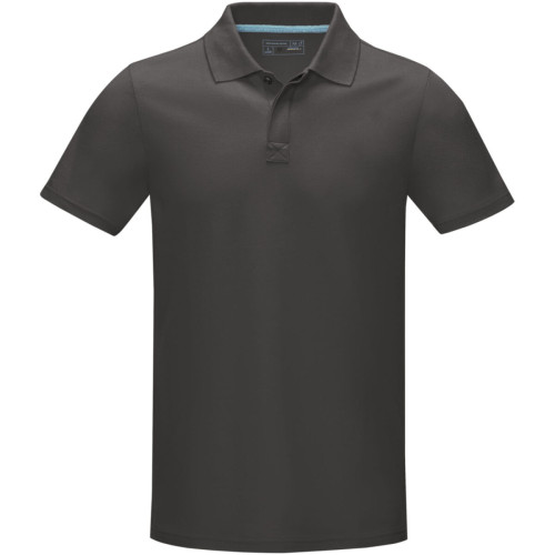 Polo orgánico de manga corta para hombre "Graphite"