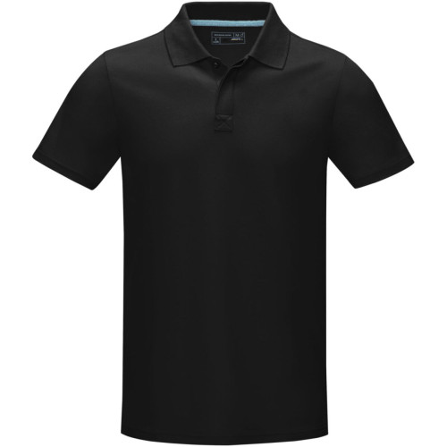 Polo orgánico de manga corta para hombre "Graphite"