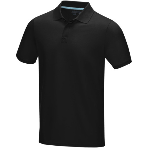 Polo orgánico de manga corta para hombre "Graphite"