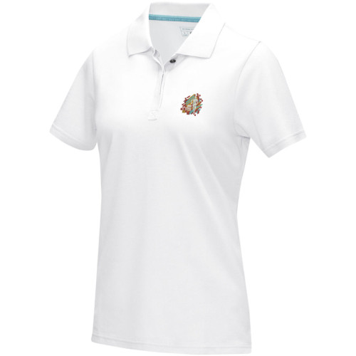 Polo orgánico de manga corta para mujer "Graphite"