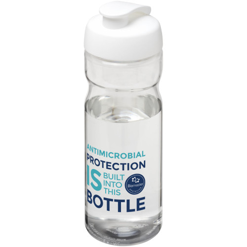 Bidón deportivo de 650 ml con tapa Flip H2O Active® Base Pure