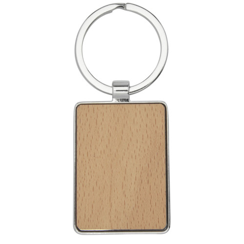 Llavero rectangular de madera de haya "Mauro"